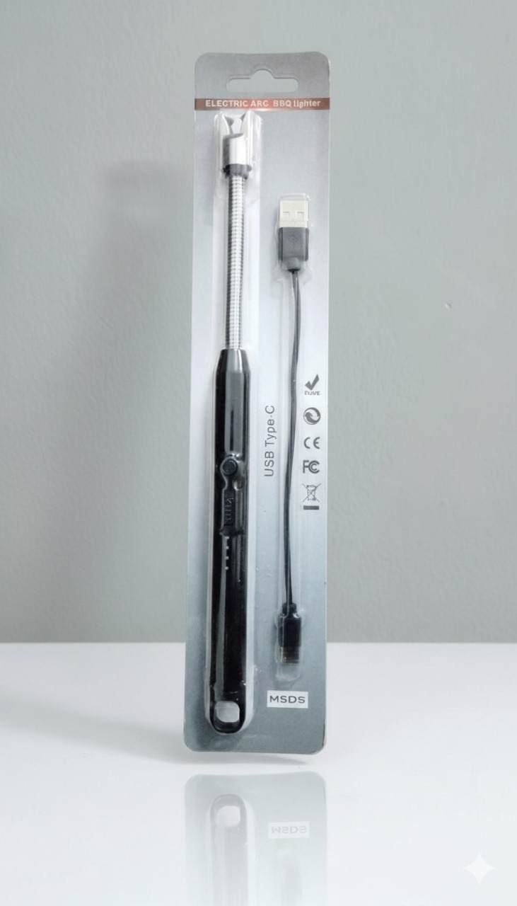 Electric Kitchen Gas Lighter Arc Lighter USB Rechargeable Long Lighter