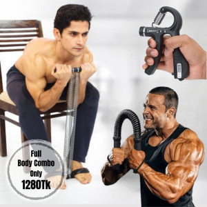 Full Body Power Combo(30kg power Twister -1 P , Tummy Trimmer -1P & Hand Grip with monitor 1P )