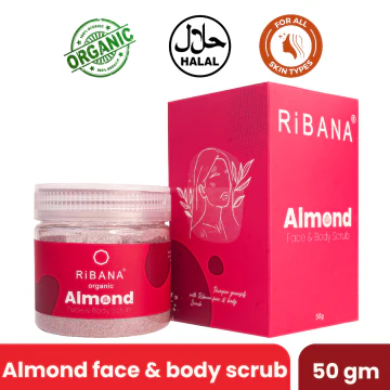 Ribana Almond Face & Body Scrub - 50gm