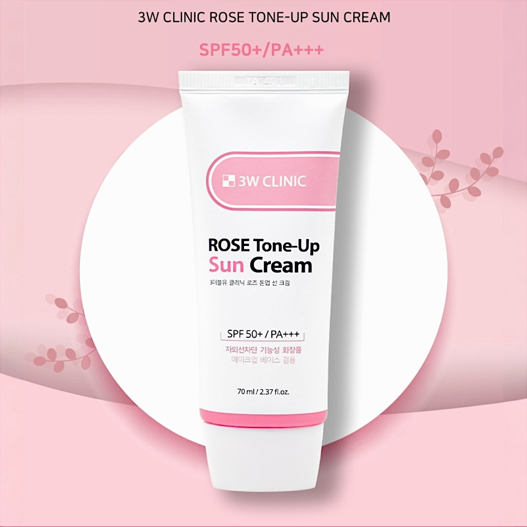 3w Clinic Rose Tone-Up Sun Cream SPF 50+ PA+++ 70 ml