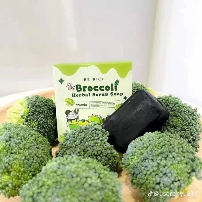 Broccoli Herbal Scrub Soap