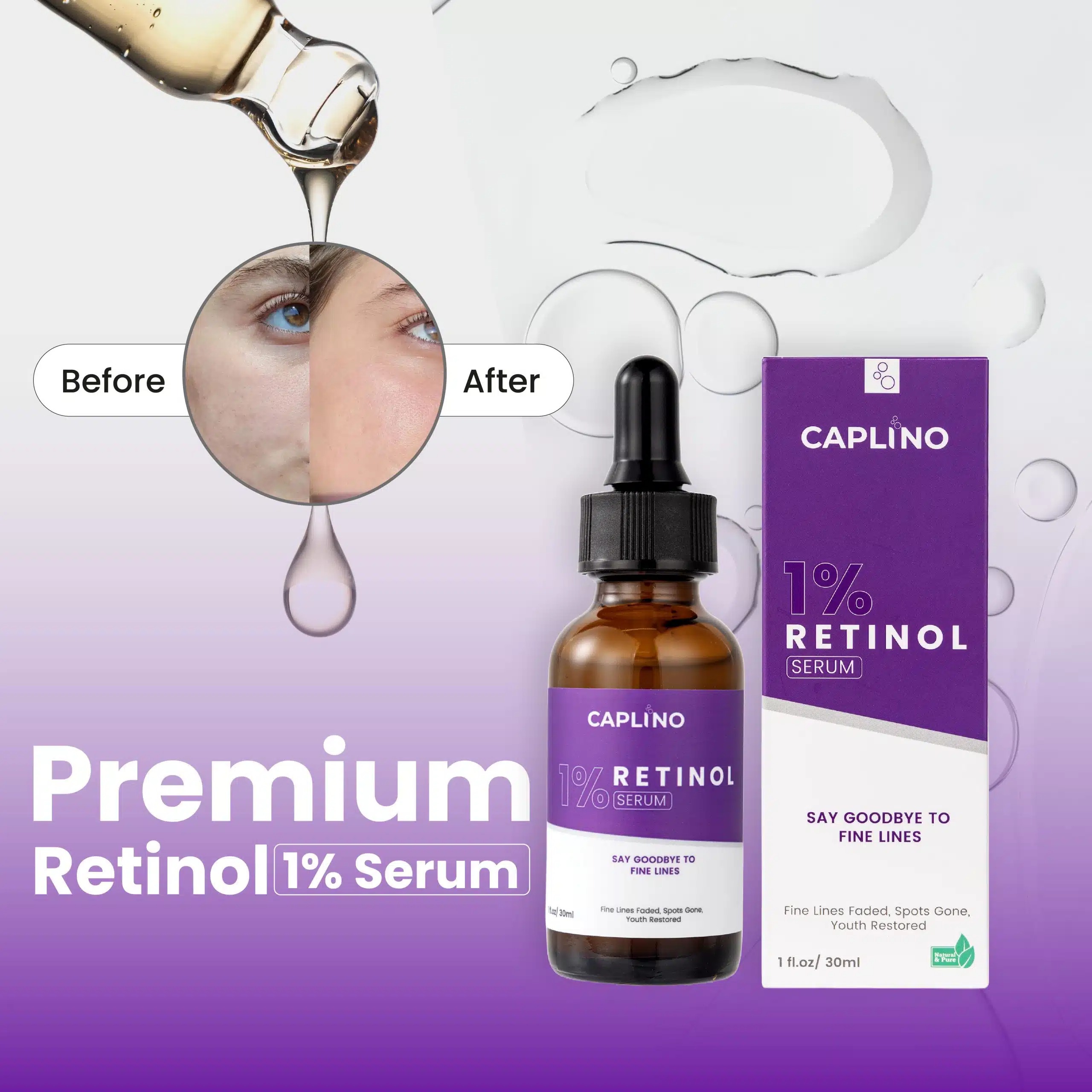 Caplino 1% Retinol Serum – 30 ml